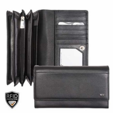  022820 002 Riccardo Ferducci női bőr pénztárca fekete pénztárca