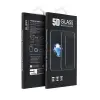  070891 Apple iPhone 15 Pro Max Fekete betekintésvédelemmel ellátott karcálló, ütésálló kijelzővédő üvegfólia, 9H tempered glass, törlőkendővel (Betekintésgátló)