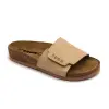  0Ft kiszállítás! Leon Comfortstep 4022 bézs női bőr papucs 35-41 -Birkenstockhoz hasonlatos talppal