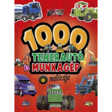 - 1000 teherautó és munkagép matricája - Piros egyéb könyv