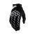 100% AIRMATIC kesztyű fekete-fehér (XXL, EN 13594:2015 minősítés, EURO 12) 100%  Bicikli alkatrészek Kerékpáros ruházat Kerékpáros kesztyűk
