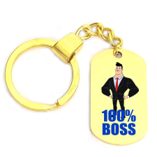 100% Boss kulcstartó, választható több formában és színben kulcstartó