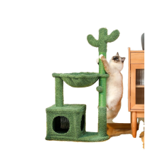  100 cm -es kaktusz macskafa, nagy függőágy, szizális karcolóoszlop, AMT0195GN, mint kép macskabútor