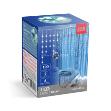 100 db LED-es fényfüzér 2,2 m 8 programmal karácsonyfa izzósor