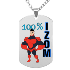  100% Izom medál lánccal, választható több formában és színben medál
