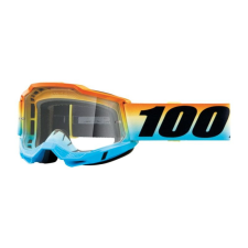 100% Motocross szemüveg 100% ACCURI 2 Naplemente kék-sárga-narancs (tiszta plexi) motoros szemüveg