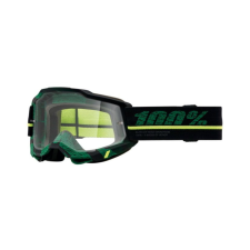 100% Motocross szemüveg 100% ACCURI 2 Overlord zöld-sárga-fekete (átlátszó plexiüveg) motoros szemüveg