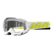 100% Motocross szemüveg 100% ACCURI 2 Payeto fekete-fehér-fluo sárga (tiszta plexi) motoros szemüveg