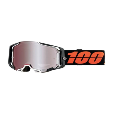 100% Motocross szemüveg 100% ARMEGA Blacktail HIPER narancssárga-fekete (ezüst szemellenző) motoros szemüveg
