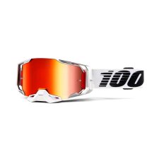 100% Motocross szemüveg 100% ARMEGA fénykard (piros króm plexi) motoros szemüveg