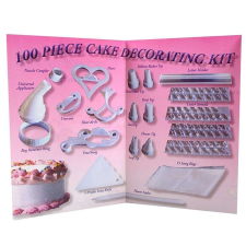  100 részes tortadíszítő készlet konyhai eszköz