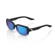 100% RIDELEY Soft Tact Fade Black fekete napszemüveg (kék króm üveg) motoros szemüveg