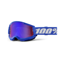 100% STRATA 2 New motocross szemüveg kék (piros-kék plexi) motoros szemüveg