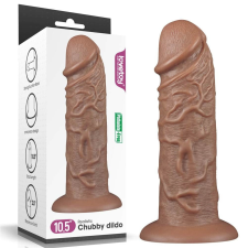 10.5'' Realistic Chubby Dildo Brown műpénisz, dildó