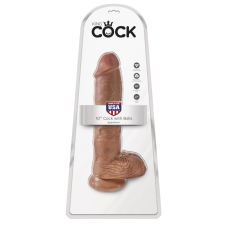 10" Cock with Balls  Tan műpénisz, dildó