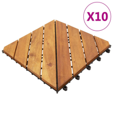 10 darab tömör akácfa padlólap 30 x 30 cm járólap