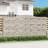  10 db íves horganyzott vas gabion kosár 400x50x200/220 cm