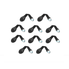  10 db-os, rugalmas textil zárak ajtókhoz és fiókokhoz készlet, Fekete bababiztonság