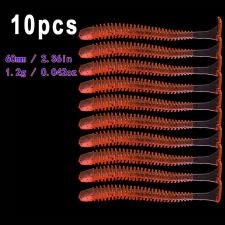 10db Puha Szilikon giliszta csali csali