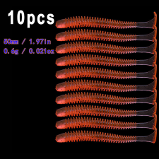  10db Puha Szilikon giliszta csali csali