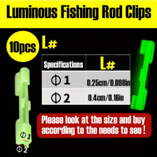  10db Világító Bot Tartó Kapcsok horgászkiegészítő