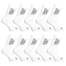 10PACK fehér Styx hosszú zokni (10HV1061) S férfi zokni