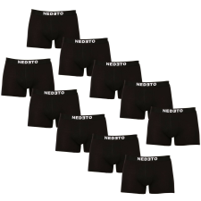 10PACK fekete Nedeto férfi boxeralsó (10NB001b) S férfi alsó