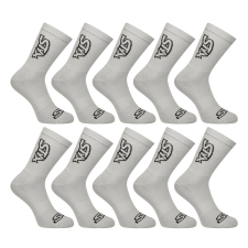 10PACK zokni Styx magas szürke (10HV1062) XL férfi zokni