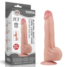 11.5'' King Sized Sliding Skin Dual Layer Dong műpénisz, dildó