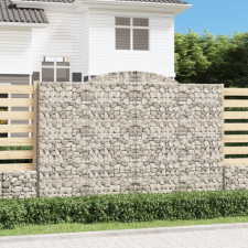  11 db íves horganyzott vas gabion kosár 300x50x200/220 cm kerti tárolás
