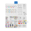  120 darabos acél piercing szett
