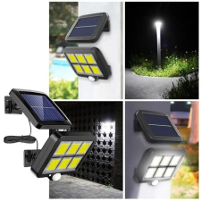  120 LED-es reflektor napelemes mozgásérzékelővel, M054G kültéri világítás