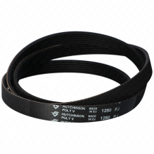  1280 J6 Bordásszíj, fekete (HUTCHINSON, UEK605) mosógép beépíthető gépek kiegészítői