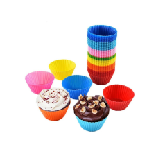  12 db Szilikon muffin forma, cupcake forma sütés és főzés