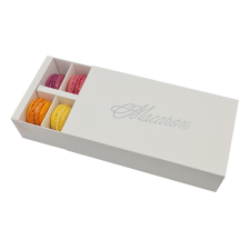  12 részes macaron doboz – Fehér színű sütés és főzés