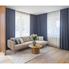  (12 szín) Gilbert dekor függöny - Vízkék- 300cm lakástextília