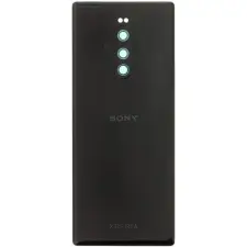  1319-0282 Gyári Sony Xperia 1 Fekete akkufedél, hátlap mobiltelefon, tablet alkatrész