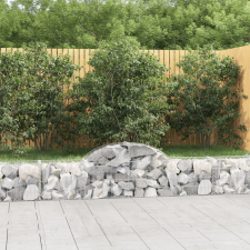 13 db íves horganyzott vas gabion kosár 200x30x40/60 cm kerti tárolás