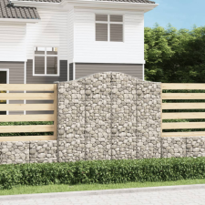  13 db íves horganyzott vas gabion kosár 200x50x180/200 cm bútor