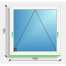  150x150 bukó ablak Rehau Eurodesign 70 nyílászáró