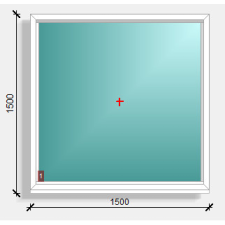  150x150 fix ablak Deceuninck Elegant 76 nyílászáró