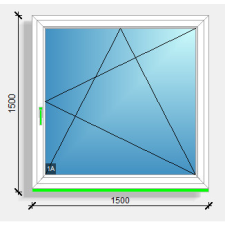  150x150 nyíló-bukó ablak Deceuninck Vision 76 nyílászáró