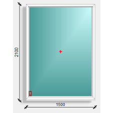  150x210 fix ablak Deceuninck Elegant 76 nyílászáró