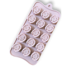 15 adagos rózsa alakú szilikon bonbon forma sütés és főzés