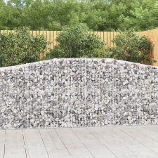  15 db íves horganyzott vas gabion kosár 400x50x100/120 cm kerti tárolás