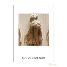  (15 szín) Függöny bojt. Kulcsbojt 10200/6/3 drapp-fehér lakástextília