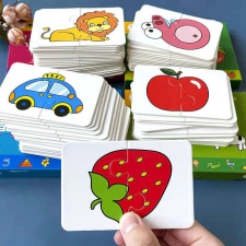 16 darabos Montessori Puzzle Kártya játék kártyajáték