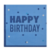  16 darabos papír szalvéta – Happy Birthday – Kék
