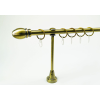  16 mm Ø St. Louis függönykarnis szett, 1 soros, óarany, nyitott tartóval (160 cm)