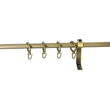  16mm PANNONIA függönykarnis, végzáró nélküli 1 soros , Óarany színben karnis, függönyrúd